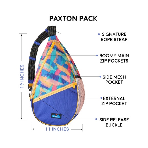 NWT Kavu Paxton‎ Sling Pack in GLAM JAM - Picture 2 of 9